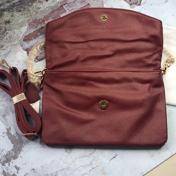 Brand New Purse With Pockets Zip Closures Chain/Strap Crossbody Clutch Shoulder - Picture 4 of 10